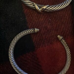 David yurman bracelets.  8 mm and 6 mm
